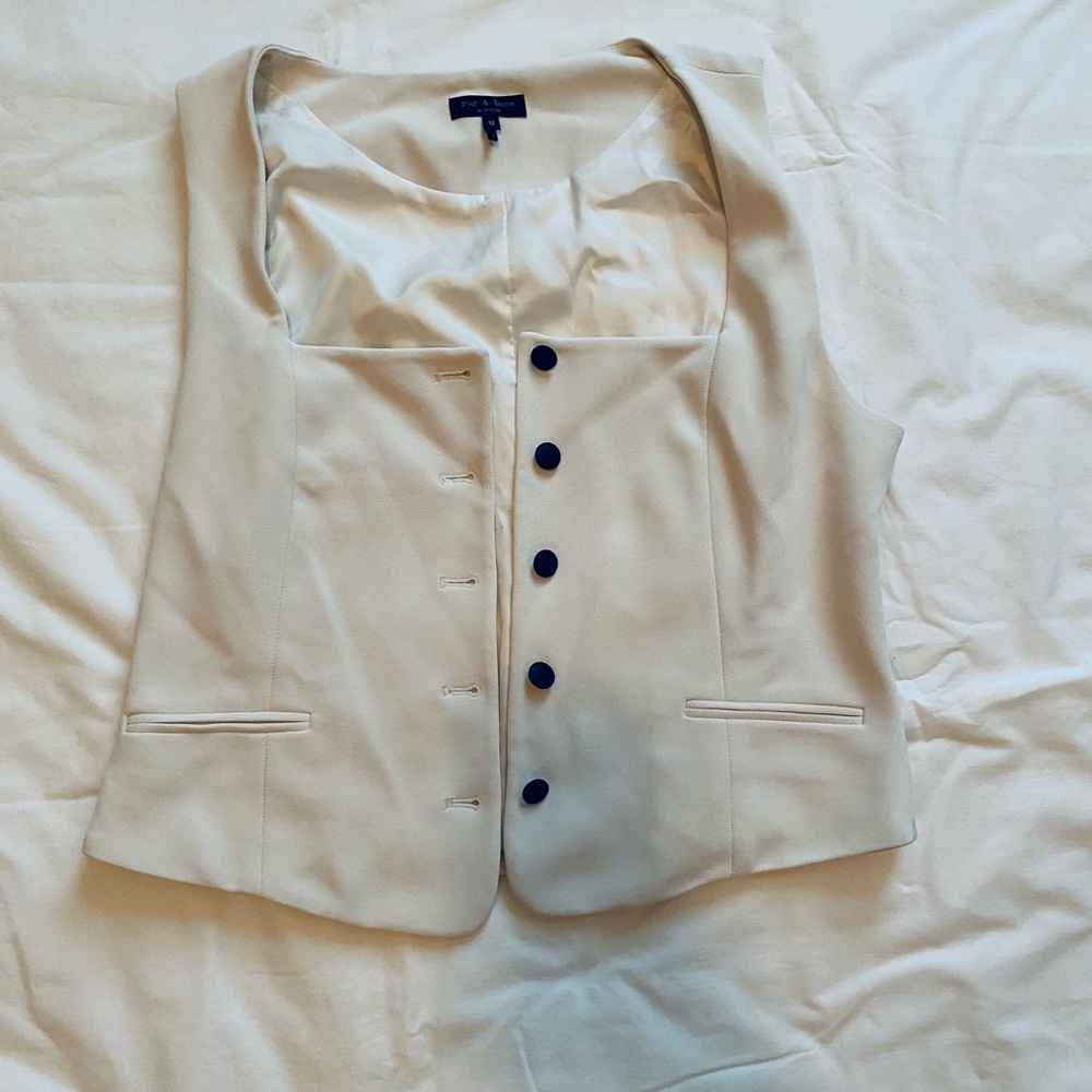 rag & bone Mariana Linen Blend Vest
